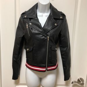 Romeo & Juliet Couture Black Leather Jacket size S